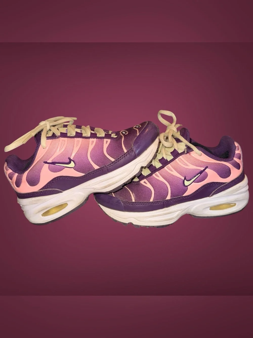 Nike Air Max Plus Gradient Purple Pink Kids / Toddler Sneakers Size 12C